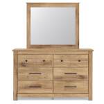 Makidern Twin Panel Bed, Dresser and Mirror - Image 3