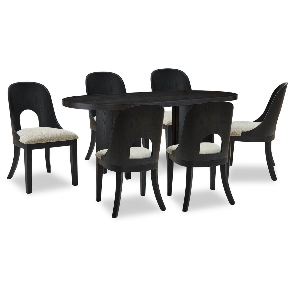 e5f5a7de19008e4817f27dd5b1c04600 Rowanbeck Dining Table and 6 Chairs - Image 1