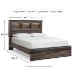 Drystan Queen Bookcase Bed, Dresser and 2 Nightstands - Image 10