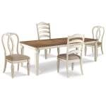 Realyn Dining Table and 4 Chairs