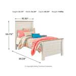 Willowton Twin Panel Bed and Dresser - Image 8