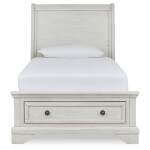 Robbinsdale Twin Sleigh Storage Bed and Dresser - Image 9