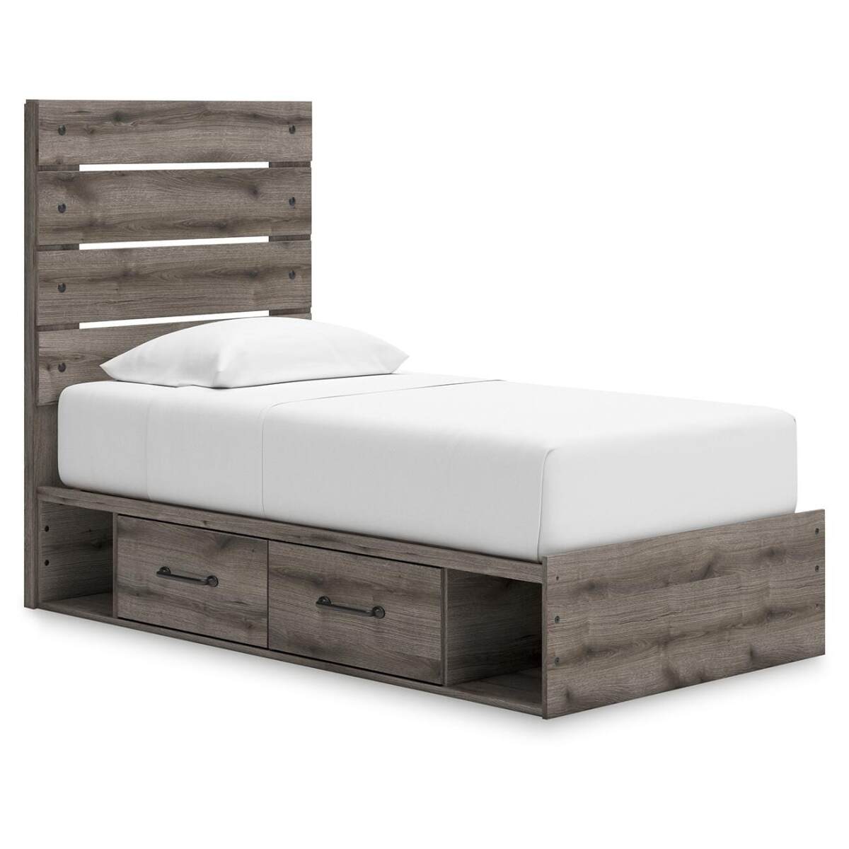 e8c458b80385b6b64445fe83b693a5bc Graystorm Twin Panel Storage Bed - Image 1