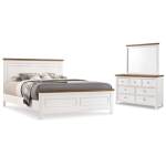 Westconi King Panel Bed, Dresser and Mirror