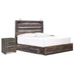 Drystan King Panel Storage Bed and 2 Nightstands