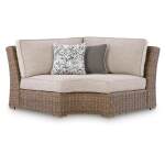Laguna Heights Outdoor Curved Corner Chair with Cushion - Image 2