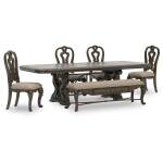 Maylee Extension Dining Table, 4 Chairs and Bench - Image 2