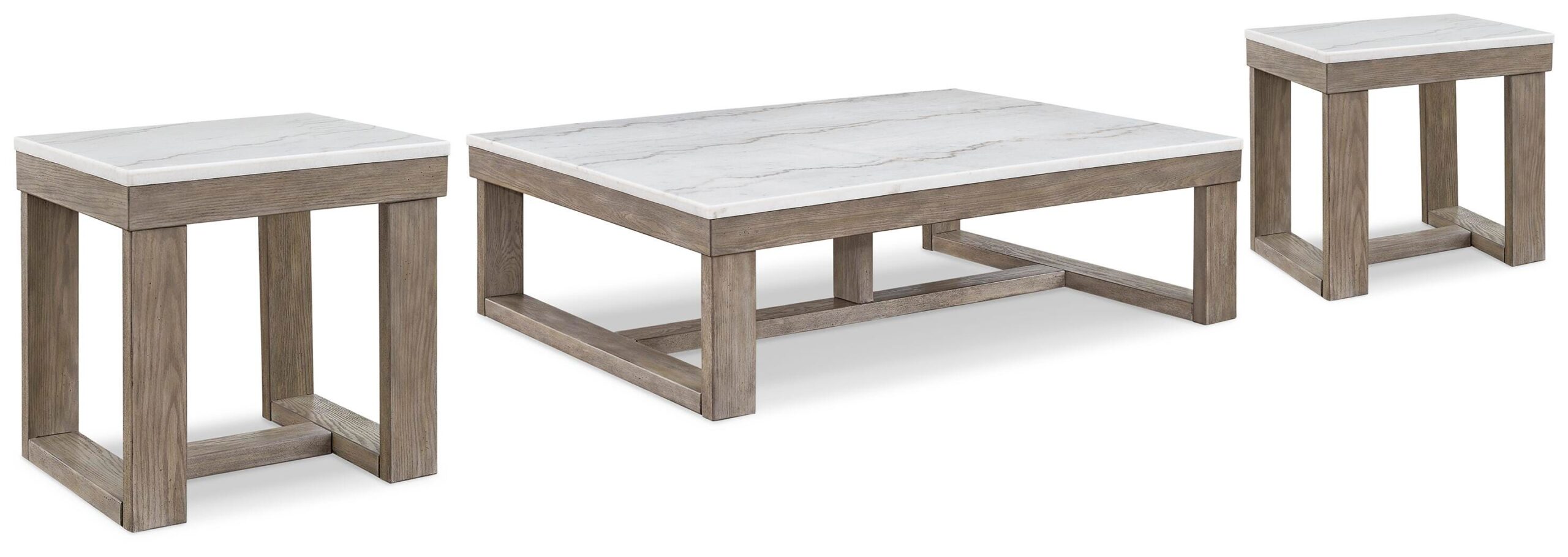 e9c74fc0bf0bda6354583adfde8ced15 Loyaska Coffee Table and 2 End Tables - Image 1