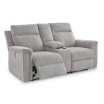 Barnsana Power Reclining Loveseat with Console - Image 4