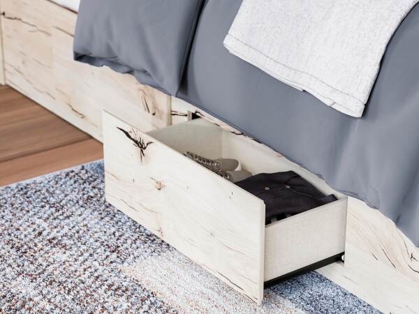 Lawroy Queen Panel Bed with Storage, Dresser and Mirror - Image 20
