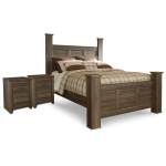 Juararo Queen Poster Bed and 2 Nightstands - Image 2