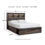 Drystan Queen Bookcase Bed with Storage, Dresser and Nightstand - Image 8