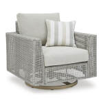 Seton Creek Outdoor Swivel Lounge with Cushion