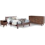 Calverson Queen Panel Platform Bed with Dresser and Nightstand