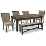 Tyler Creek Dining Table and 4 Chairs with Bench - Image 2