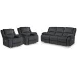Draycoll Power Reclining Sofa and 2 Power Recliners - Image 2