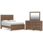 Broachmyn Full Panel Bed, Dresser and Mirror