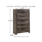 Wynnlow Queen Panel Bed, Dresser, Mirror, Chest and 2 Nightstands - Image 10