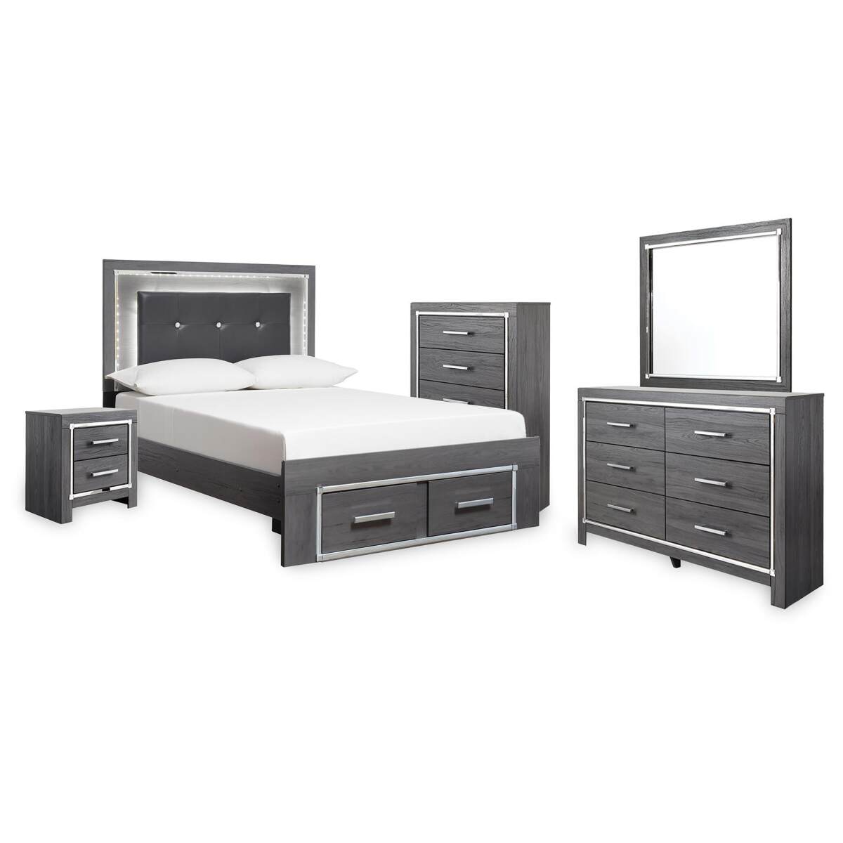 ecacb85ef13fcb8c13503b6ad5a8f831 Lodanna Full Storage Bed, Dresser, Mirror, Chest and Nightstand - Image 1