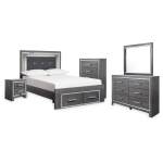 Lodanna Full Storage Bed, Dresser, Mirror, Chest and Nightstand