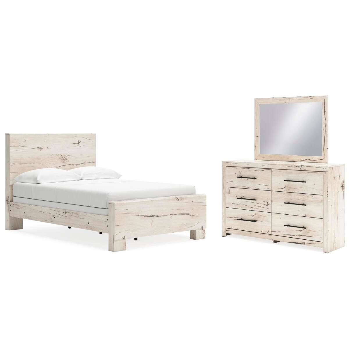 ecf962440cecc035fde3bbf0e43b3f27 Lawroy Full Panel Bed, Dresser and Mirror - Image 1