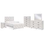 Cayboni Full Panel Bed, Dresser, Mirror, Chest and 2 Nightstands - Image 2