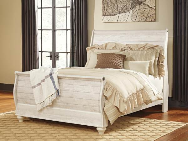 Willowton Queen Sleigh Bed - Image 3