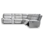 Social Pointe 6-Piece Reclining Sectional with Storage Console