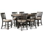 Tyler Creek Counter Height Dining Table and 6 Barstools