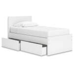 Onita Twin Panel Platform Bed with 1 Side Storage - Image 6