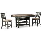 Tyler Creek Counter Height Dining Table and 2 Barstools