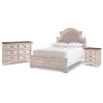 Realyn Full Panel Bed, Dresser and Nightstand