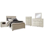 Bellaby Queen Panel Bed, Dresser, Mirror, Chest and 2 Nightstands