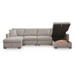 ModMax Luxe 4-Piece Double Storage Chaise Sectional - Image 4