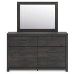 Hollivern Twin Panel Bed, Dresser and Mirror - Image 3