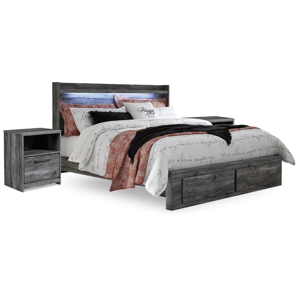 eeca4b308b6e3a049ceee43db1c06e3b Baystorm King Panel Storage Bed and 2 Nightstands - Image 1
