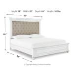 Kanwyn King Panel Bed, Dresser, Mirror and 2 Nightstands - Image 5