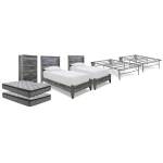 Baystorm 2 Twin Panel Beds, 2 Mattresses, 2 Foundations, and Chest