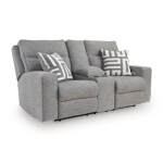 Biscoe Power Reclining Loveseat with Console