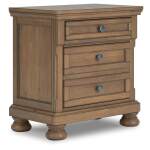 Feddinger Queen Panel Bed, Dresser, Mirror, Chest and 2 Nightstands - Image 24
