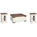 Wystfield Coffee Table and 2 Chairside End Tables