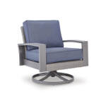 Half Moon Beach Outdoor Swivel Lounge Chair with Cushion