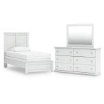 Bostwick Shoals Twin Panel Bed, Dresser and Mirror