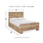 Hyanna Full Panel Bed with 1 Side Storage, Dresser and Mirror - Image 9