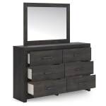 Hollivern Twin Panel Bed, Dresser and Mirror - Image 5