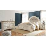 Realyn King Upholstered Panel Bed and Dresser - Image 2