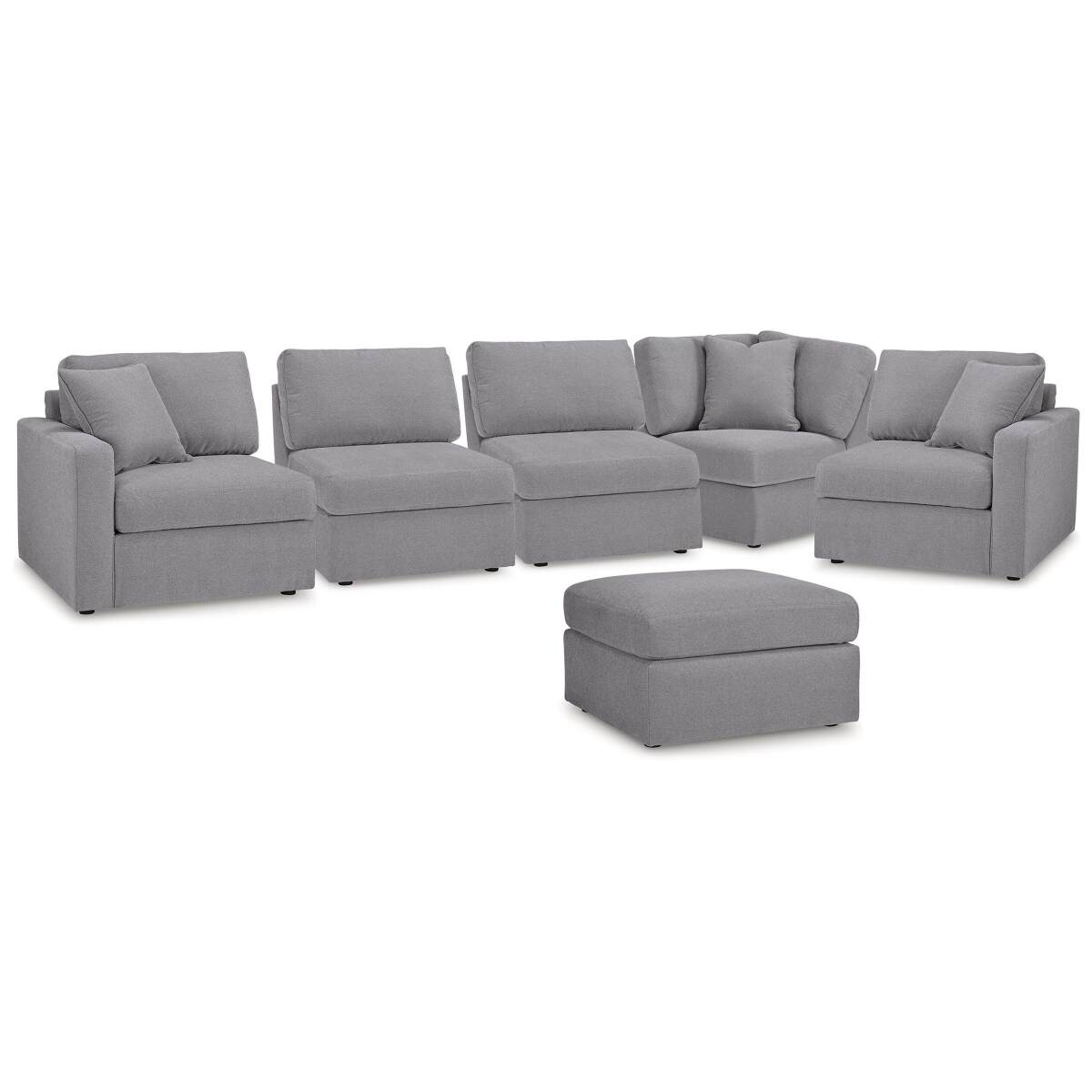 f096262c1b0d308e1552283c15a2b019 Modmax 5-Piece Sectional and Ottoman - Image 1