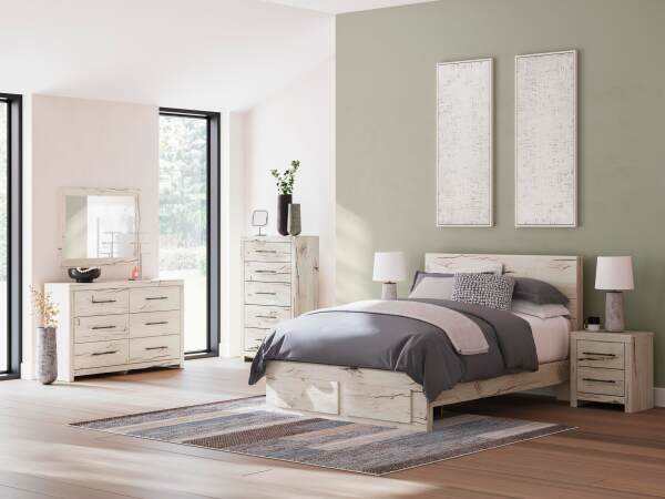 Lawroy Queen Panel Storage Bed, Dresser and Mirror - Image 14