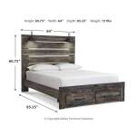 Drystan Queen Panel Storage Bed, Dresser and Mirror - Image 5