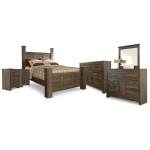 Juararo Queen Poster Bed, 2 Dressers, Mirror and 2 Nightstands - Image 2